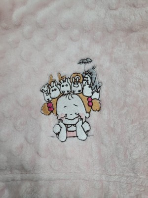 COBERTOR MANTA POP CORN MEI ROSA