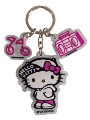 CHAVEIRO ACRILICO HELLO KITTY HIP HOP