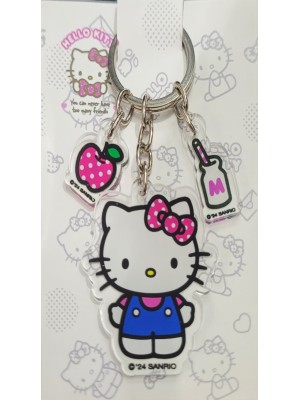 CHAVEIRO ACRILICO HELLO KITTY MILK APPLE